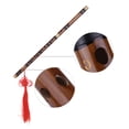 thumbnail image 4 of Flauta Enchufable Flauta de Bambú Amargo Dizi Tradicional Hecho a Mano Musical Chino Instrumento de Viento de Madera Clave de G Nivel de Estudio Profesional Actuación Tomshoo  Flauta, 4 of 6