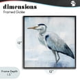 thumbnail image 4 of Stupell Industries Coastal Faded Blue Heron Black Framed Giclee Art, 12 x 12, by Nan, 4 of 8