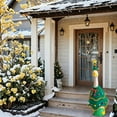 thumbnail image 6 of ，Christmas Tree Shaped Decorative Outfit Set With 1 Clothing And 1 Hat, For Porch Garden Patio, Holiday Party Decoration, Dress Up Concrete Statues Or Geese, Easy To Use, 6 of 8