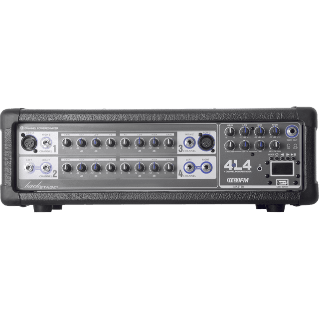 Consola amplificada BACKSTAGE 4L4 USB 4 canales 400 watts