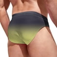 thumbnail image 4 of kamemir Swim Trunks Men Mens Swimsuit Mens Swim Briefs Sexy Bikini Swimwear Quick Dry Swimsuit with Drawstring Yellow,2XL, 4 of 5
