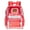 Clear Red, variant on Lee Clear Water Resistant Backpack for Boys and Girls - Durable Plastic See Thru Bag for Casual Use, Stadiums, Concerts, Schools (Clear Black)