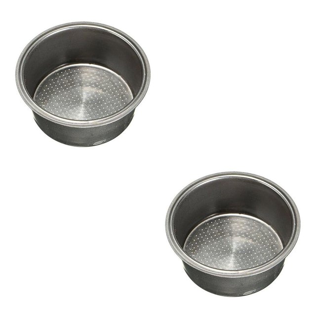 Moyic Coffee Maker Filter Professional Sturdy Metal Double Component Cups Spare Cup Filtration Replacement Accessories Replacing Part 5.9*2.5*2.5 cm 2Conjunto