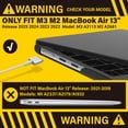thumbnail image 3 of Funda IBENZER compatible con MacBook Air 13 pulgadas M4 A3240, 3 of 9
