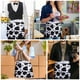 thumbnail image 5 of Delantal De Media Cintura Con Estampado De Vaca, Con 3 Bolsillos, Ajustable, Para Chef, Para Servir Con Correa Larga, Delantales Para Mujeres, Hombres, Cocina, Restaurante, 5 of 5