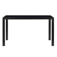 thumbnail image 2 of IVV Rectangular Glass Dining Room Table, 52.76"L x 27.56"W x 29.53"H, Black, 2 of 6