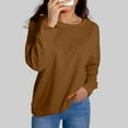 thumbnail image 2 of Sweatshirt for Women Sweat Shirts Women Long Sleeve Women’S Pullover Coffee Crewneck Sweatshirt Women'S Fall Clothing Workout Wear, 2 of 7