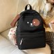 thumbnail image 1 of Bolsa Para La Escuela Mochila de avión para niños, dibujos animados de animales, lindo y cómodo bolso preescolar (negro), 1 of 8