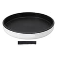 thumbnail image 1 of Storage Turntable Rack Plastic Cosmetic Makeup Turnstyle Organizer 360 Degrees Rotating Organizer for Kitchen Bathroom Office Black, 1 of 5