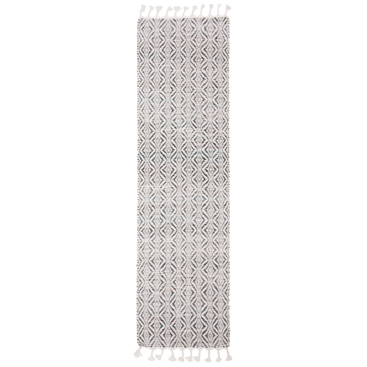 SAFAVIEH Natura Mesa Geometric Striped Area Rug, Charcoal, 6' x 9'