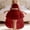 Brick Red, variant on Zecgelong Girls Dress With Train Tiered Neck Gown For Pageant Recital Performance And Girls Dress For Kids Size 18-24 Months Red