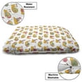 thumbnail image 3 of Snail Pet Bed, Colorful Ornamental Continuous Cartoon Sketching Garden Related Mollusk Insects, Resistant Pad for Dogs and Cats Cushion with Removable Cover, 24" x 39", White Multicolor, by Ambesonne, 3 of 4