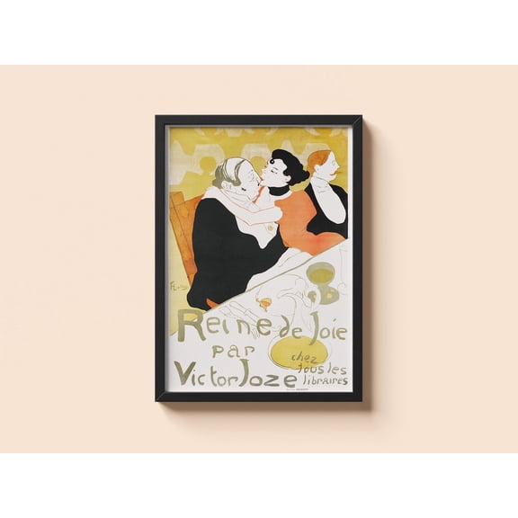 Vintage Poster Toulouse Lautrec Art Nouveau Wall Art, Unframed Paper Poster 8x10in