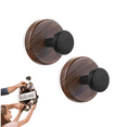 thumbnail image 2 of Wreath Hanger for Front Door, Heavy Duty Suction Cup Reef Hook for Glass Window/Over Door/Outdoor, Christmas/Thanksgiving/Halloween/Easter/Valentine/Fall/Winter (Walnut, 2-Pack), 2 of 9