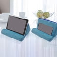thumbnail image 4 of Tablet Pillow Holder Stand Book Rest Reading Support Cushion For Home Bed Sofa Multi-Angle Soft Pillow Lap Stand, Blue, 4 of 12