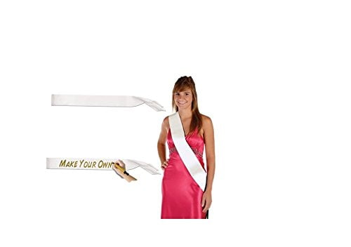 blank satin sash