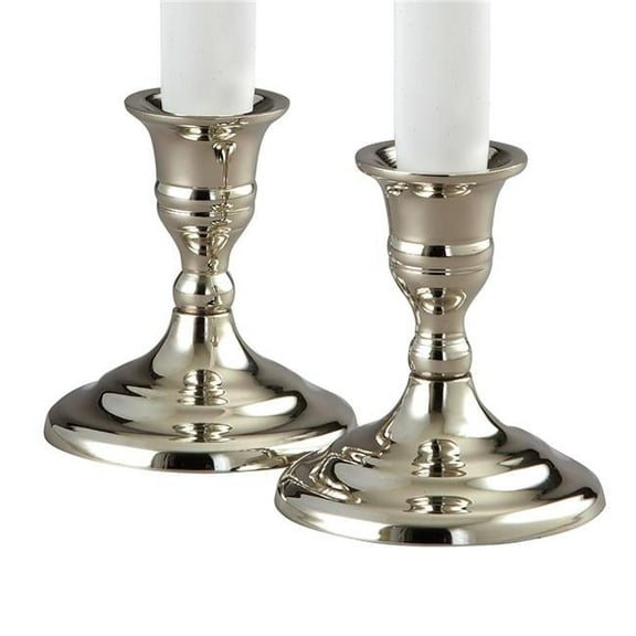 Jiallo 72747 3.5 in. Hampton Pair of Candle Sticks