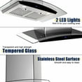 thumbnail image 6 of Tieasy 30 inch Wall Mount Range Hood Stainless Steel 700 CFM Black Touch Panel Kitchen Vent Fan, 6 of 10