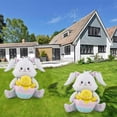 thumbnail image 7 of Easter Balloons Standing Bunny Balloons Eggs and Rabbit Balloon With Base for Easter Party Supplies Decorations Chick hatching Cute Rabbit Shaped Foil Mylar Balloon Kits 2PCS, 7 of 7