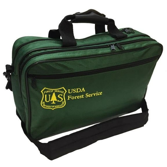 ToolPak 99201G Brief Case & Laptop Case with US Forest Service Logo, Green