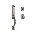 thumbnail image 4 of Baldwin Elizabeth Single Cylinder Handleset with Round Door Knob and Traditional Arch Rose, 4 of 4