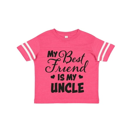 

Inktastic My Best Friend is My Uncle with Hearts Gift Toddler Boy or Toddler Girl T-Shirt