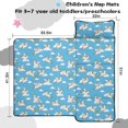 thumbnail image 5 of Unicorn and Cloud Blue Pattern Teens Toddler Nap Mat with Pillow, Sleeping Mat Bag for Preschool Daycare 51"x22", 5 of 6