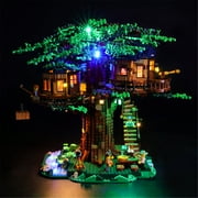 YEABRICKS LED Lighting Kit Compatible with LEGO Ideas 21318 Tree House Building Kit(Not Include the Building Set)