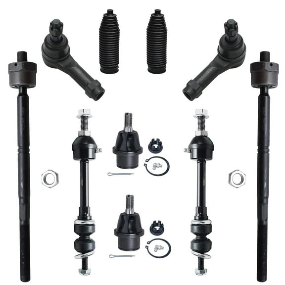 Detroit Axle - 10pc 4WD Front Lower Ball Joints Tie Rods Sway Bars Replacement for Ford F-150 Fits select: 2005-2008 FORD F150, 2006-2008 LINCOLN MARK LT