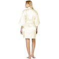 thumbnail image 2 of Intimo Womens Poly Charmeuse Robe, 2 of 4