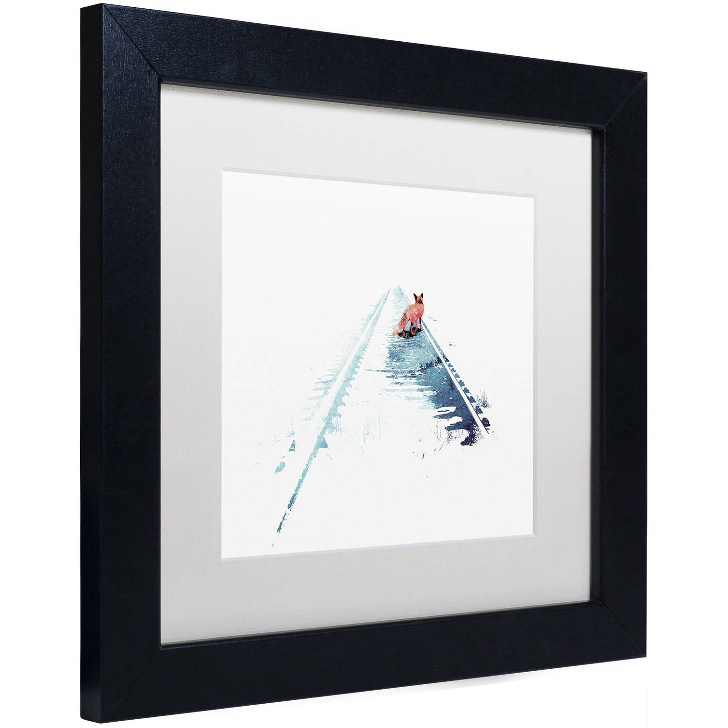 Trademark Fine Art 'From Nowhere To Nowhere' Canvas Art by Robert Farkas, White Matte, Black Frame