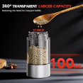thumbnail image 4 of Electric Salt and Pepper Grinder- Automatic Battery Pepper Mill Shakers Kitchen Essentials for New Home Adjustable Coarseness Upgraded Larger Capacity with Led for Housewarming Gifts, 4 of 5