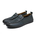 thumbnail image 3 of Spring Summer New Men's Casual Hollow Loafers Slip On Breathable Leather Flats Boat Shoes Driving Shoes Moccasins Comfort Walking Shoes, 3 of 14