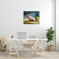 thumbnail image 2 of Stupell Industries Pink Pig Doing Yoga Upward Facing Hog, 24 x 30, Design by Lucia Heffernan, 2 of 5