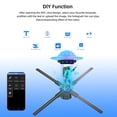 thumbnail image 2 of Ventilador holográfico 3D WANTHER Ventilador holográfico LED HD de 44 cm con WiFi, 2 of 9