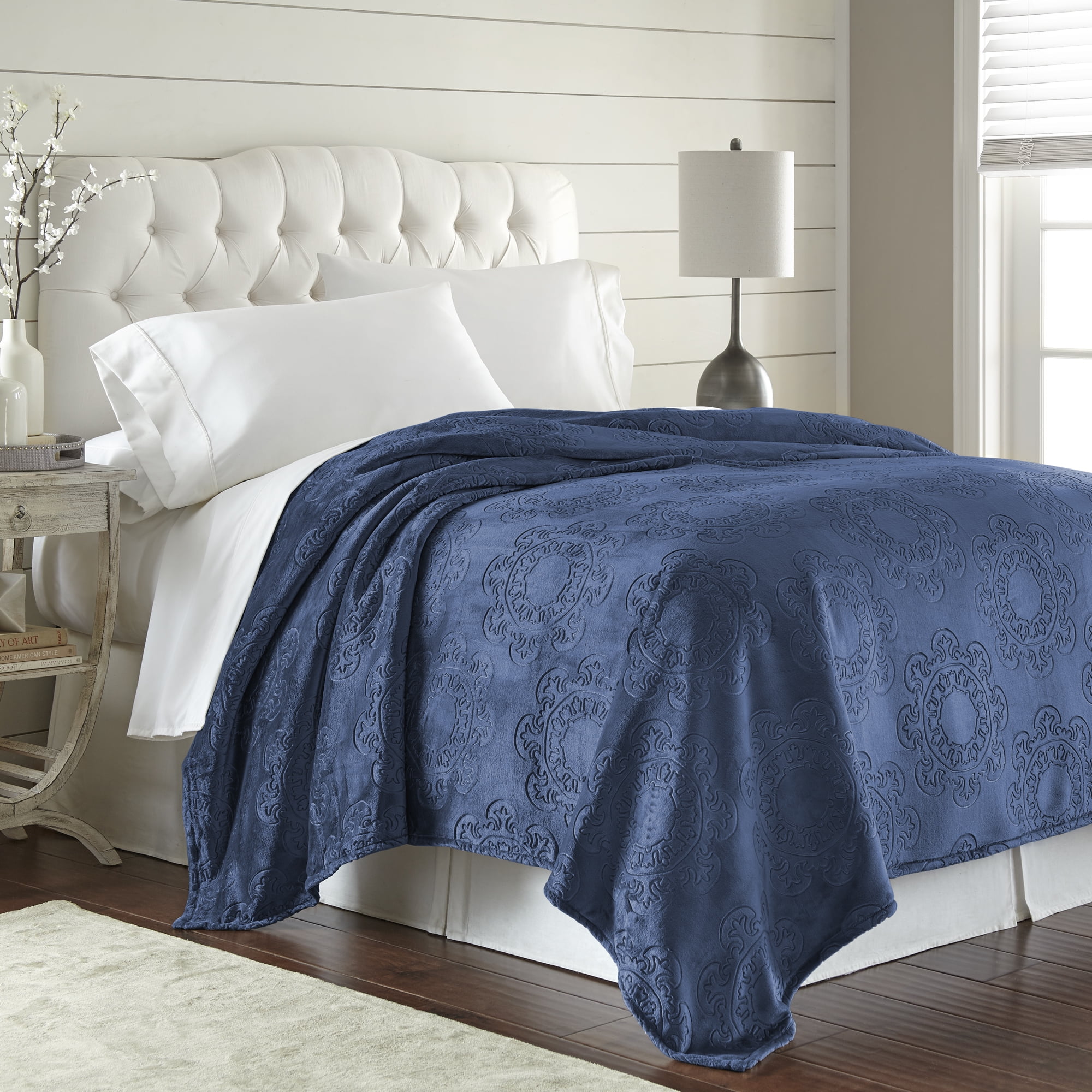 Sun Yin Italian Tile Velvet Plush Hot-Pressed Blanket - Walmart.com