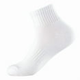 thumbnail image 2 of 12 Pairs Cushion Quarter Socks with Arch Support Cotton Unisex Athletic Sports Workout Running Comfort Sweat-absorbing Anti-Slip Comfy Value Pack, 2 of 3