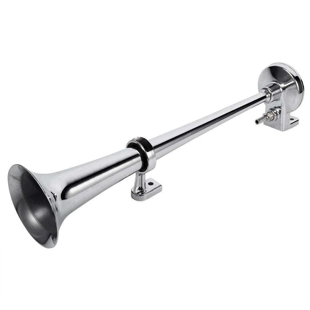 Tebru 12v 150db Super Loud Single Trumpet Air Horn Compressor Car Boat