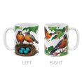 thumbnail image 3 of WIRESTER 11oz 325ml Ceramic Tea Cup Coffee Mug With Handgrip For Gift, Birthday, Anniversary, Christmas - American Robin Birds, 3 of 8