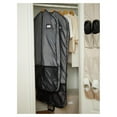thumbnail image 4 of Drevy Keepsakes Deluxe Garment Bag Set - Premium Polyester - Full Length Zipper - ID Window - Carrying Handles - Stowaway Pouch - Closet Storage-Grey, 4 of 8