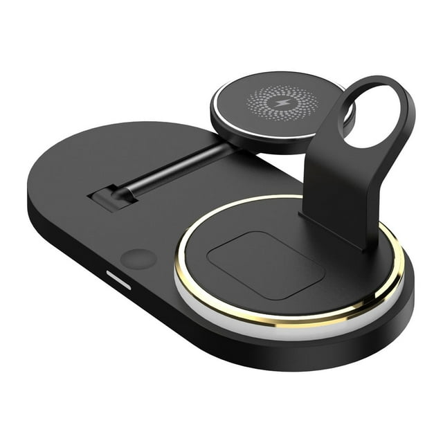Multi Functional Magnetic Wireless Charger 15W Fast Charging Folding Model Is Suitable For Wireless Charger And IOS Watch Headset