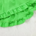 thumbnail image 3 of WOYY Toddler Girls St. Patrick's Day Outfits Cotton Ruffle Long Sleeve Dress Pants Headband 3Pcs Set Fashion Kids Clothes, Sizes 3-4, 3 of 4