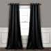 thumbnail image 3 of Lush Decor Rideaux-Grommet Panneau avec Doublure Occultante Isolé, 95 "L Paire, Noir, 3 of 10