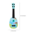 thumbnail image 3 of 14.17" Kids Ukulele Guitar Toys with 4 Strings Keep Tones,Kids Ukulele for Beginner,Cartoon Mini Ukulele Guitar Musical Instruments Educational Learning Toys for Toddler 1-3 Year Old Kids, 3 of 7