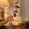 thumbnail image 6 of Ywbawe Light Up Resin Snowman Christmas Ornament Night Light Tabletop Figurine for Holiday Decor, 6 of 7
