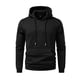 thumbnail image 5 of pstuiky camisetas de manga larga para hombre, Sudadera con capucha y bolsillo de manga larga para hombre, informal, con botones y colores sólidos top de hombre s, 5 of 6