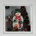 thumbnail image 2 of Northlight 17.5" Lighted Snowman with Broom Christmas Window Silhouette, 2 of 5