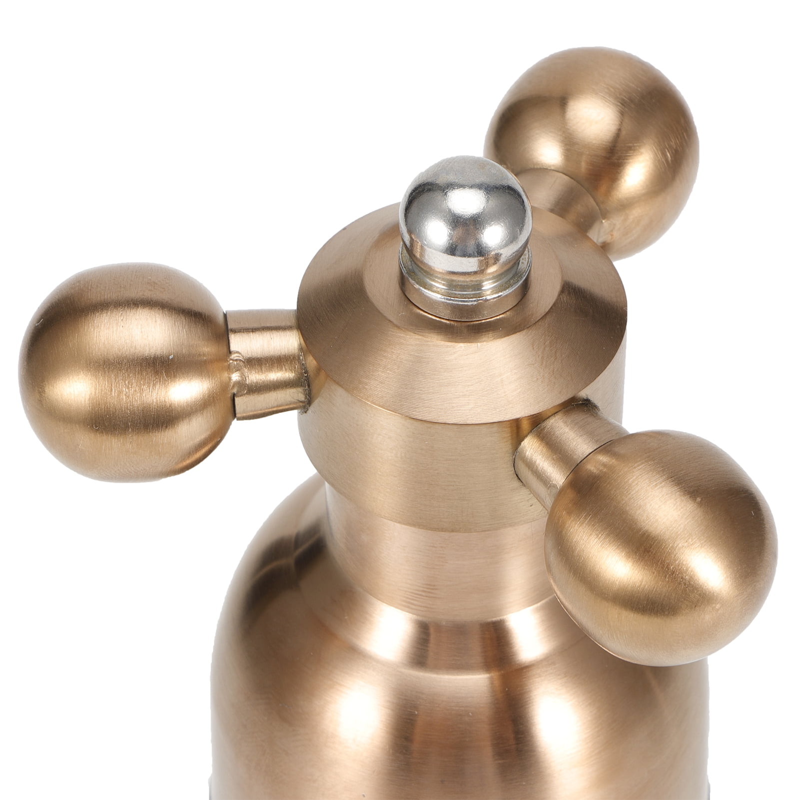 BIMZUC Premium Stainless Steel Pepper Salt Spice Mill Grinder Seasoning Grinding Kitchen Tool for Cooking, Rose Gold Finish, 7.1 inches / 18 cm Height, Manual Operation, Durable Home Accessory