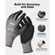 thumbnail image 2 of Guantes De Trabajo De Seguridad Dulfine Con Revestimiento De Nitrilo De Microespuma, Paquete De 12 Pares, Guantes De Nailon De Punto Sin Costuras Con Agarre De Nitrilo De Microespuma Negro, Ideales Pa, 2 of 5