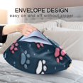 thumbnail image 5 of Satin Pillowcase Envelope Closure Pillow Cover Wrinkle-Resistant & Vibrant Print Cartoon Cat Paw Pattern, 5 of 7